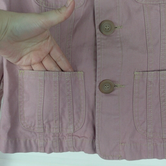 Tulle Anthropologie Pink Button Up Jacket Sz S - Picture 6 of 7